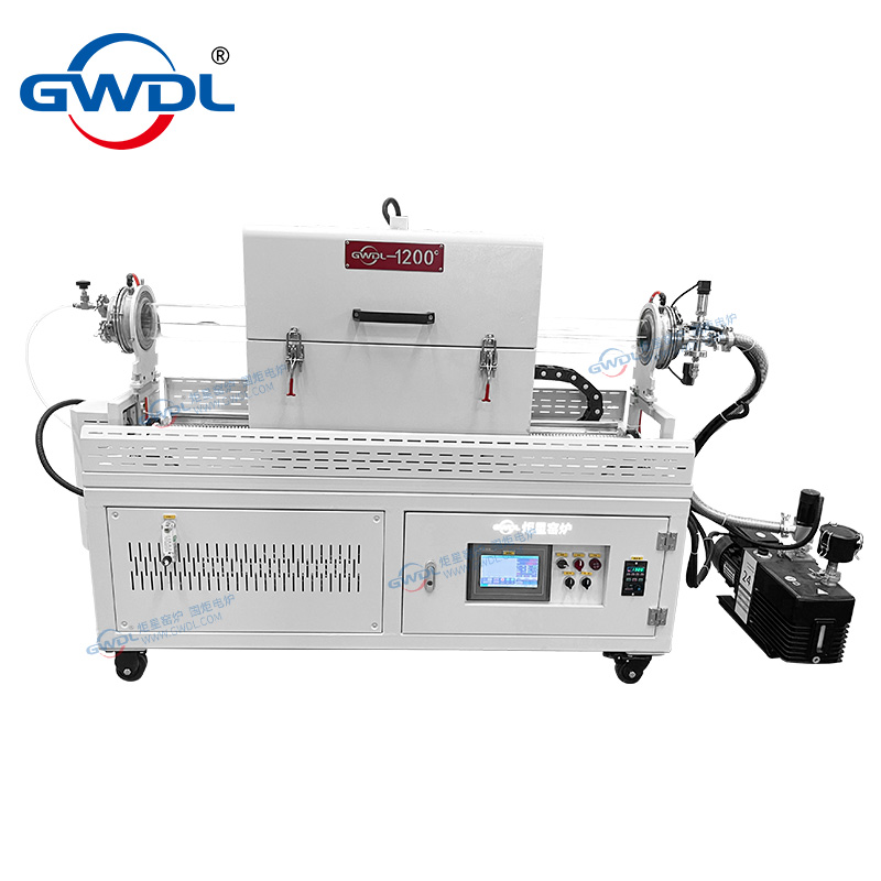 1200 DEGREES SLIDING (TRACK) HORIZONTAL TUBE FURNACE VACUUM ATMOSPHERE TUBE FURNACE