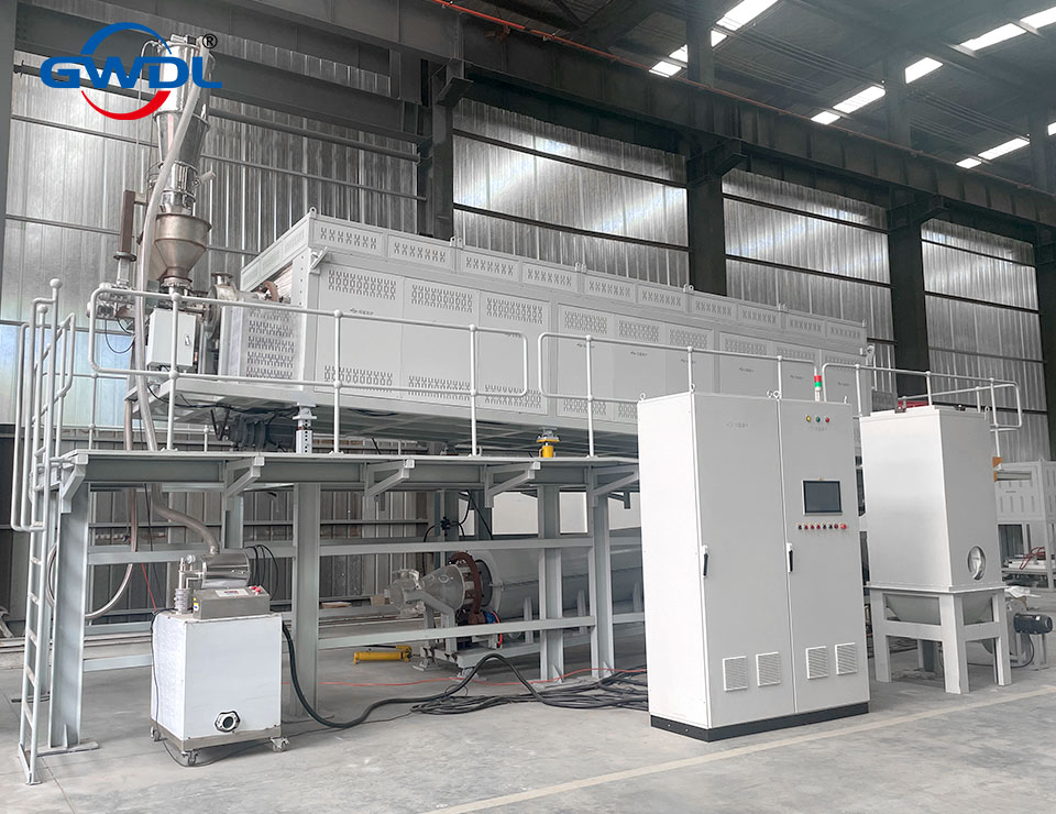 1150 ℃ large quartz glass double tube calciner rotary furnace cooling furnace