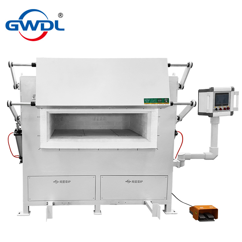GWDL-1400-degree Electric Upward-opening Door Crucible Furnace